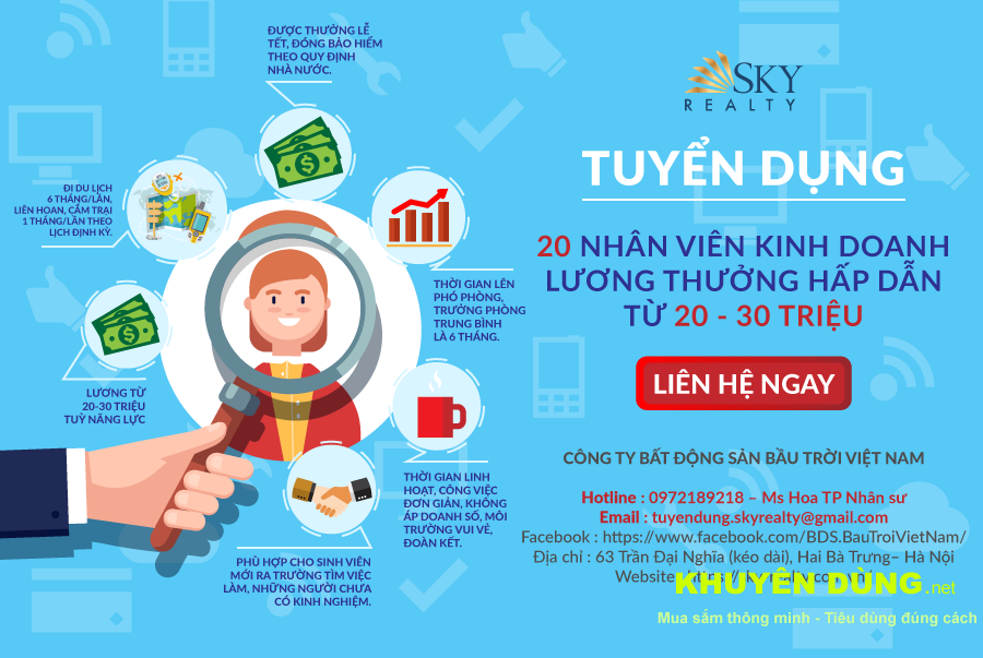 Tuyển gấp 200 nhân viên môi giới , kinh doanh , tư vấn về bất động sản Tuyển gấp 200 nhân viên môi giới , kinh doanh , tư vấn về bất động sản